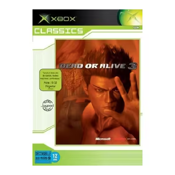 Xbox 1ere Dead Or Alive 3 Classics Cib