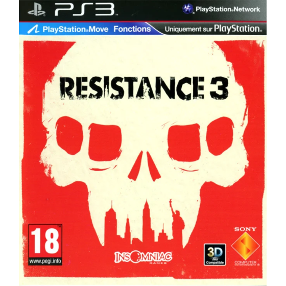 PS3 Resistance 3 Cib