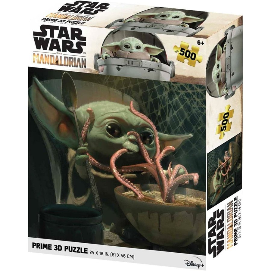 Puzzle 3D StarWars Lenticulaire The Mandalorian Grogu 500 pieces