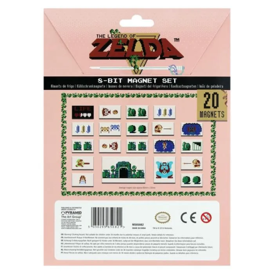 Pack d'aimants Retro the legend of zelda