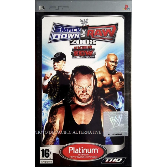 PSP Smackdown Vs Raw 2008 Plat Cib