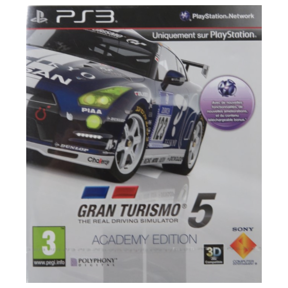 PS3 gran turismo 5 academy edition cib