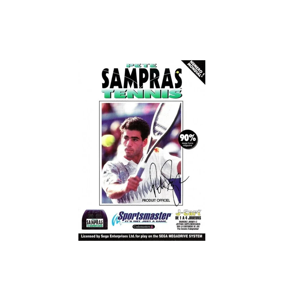 MegaDrive J Cart Pete Sampras Tennis Loose