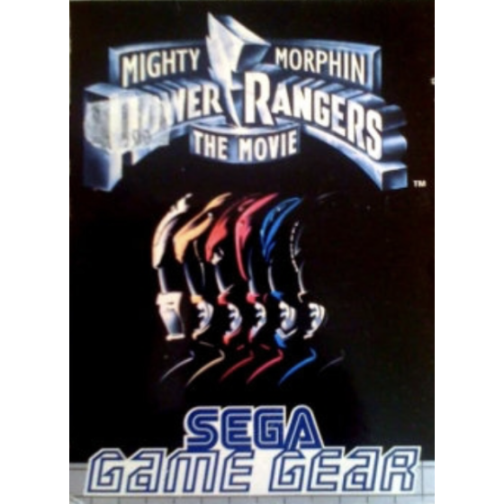 Game Gear Power Rangers The Movie Avec Notice Loose