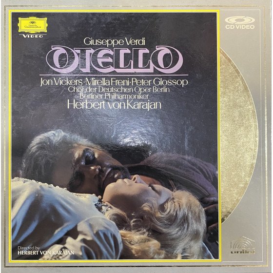Laserdisc cdv Giuseppe Verdi Otello