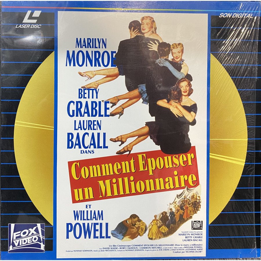 Laserdisc cdv Comment épouser un millionnaire vf