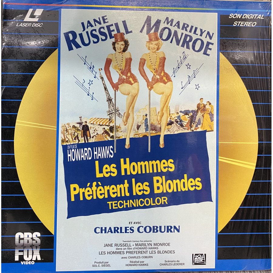 Laserdisc cdv Les hommes préfèrent les blondes vf