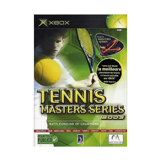 Xbox 1ere Tennis Masters Series 2003 Cib