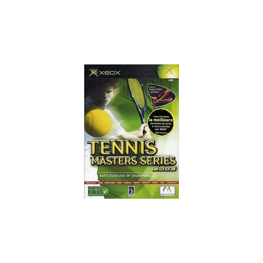 Xbox 1ere Tennis Masters Series 2003 Cib