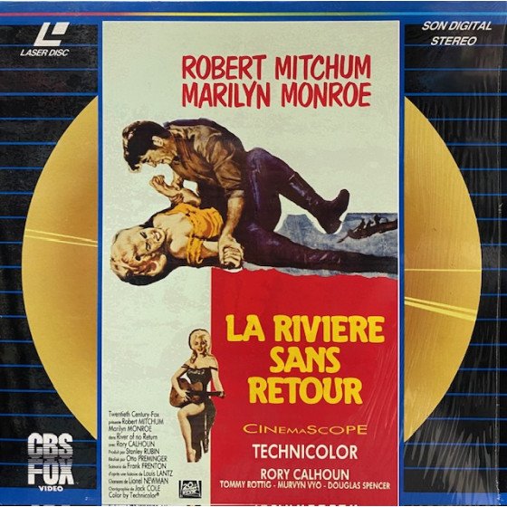 Laserdisc cdv La rivière sans retour vf