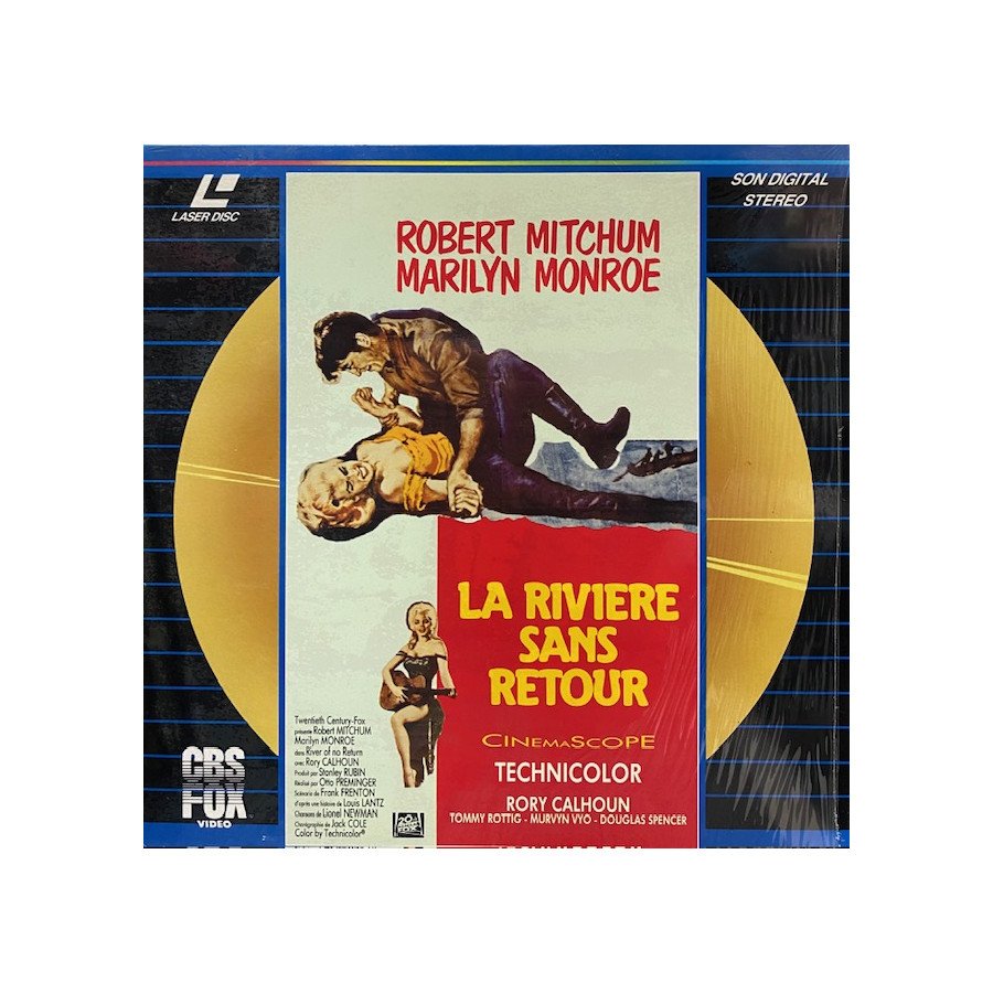 Laserdisc cdv La rivière sans retour vf