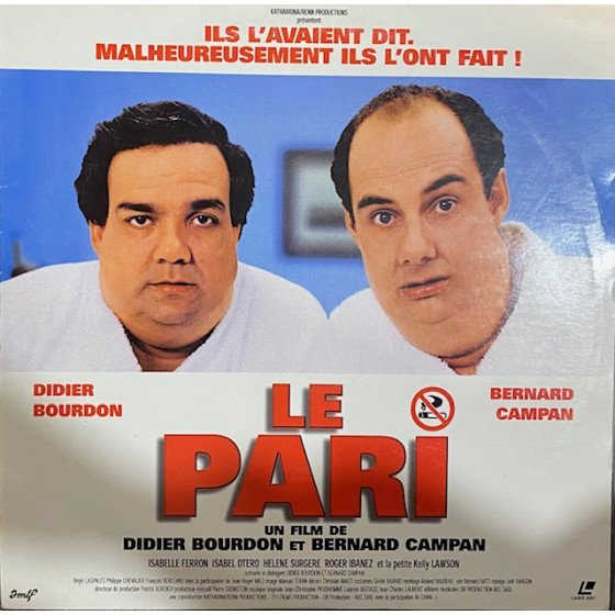Laserdisc cdv Le pari vf