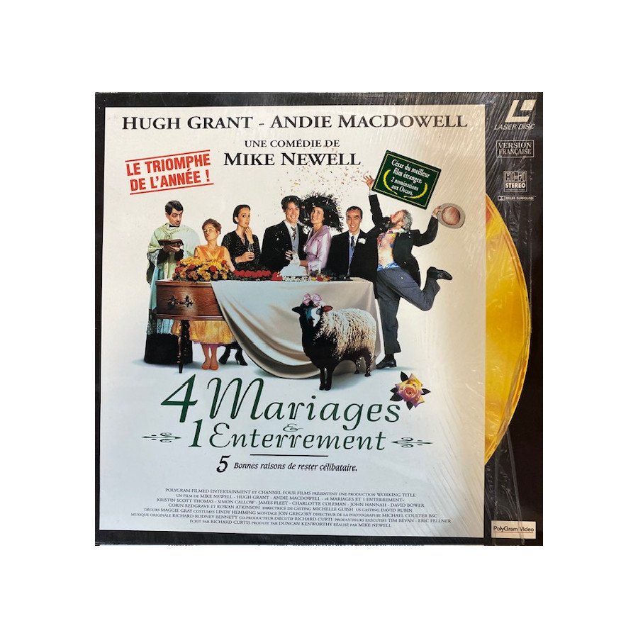 Laserdisc cdv 4 Mariages Et 1 Enterrement Vf