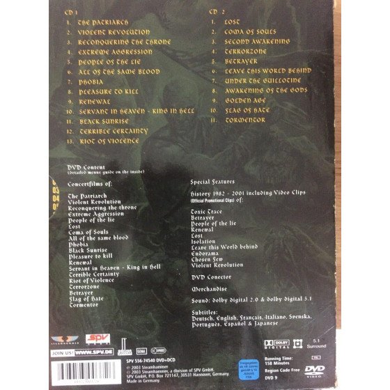 coffret DVD Kreator limited deluxe