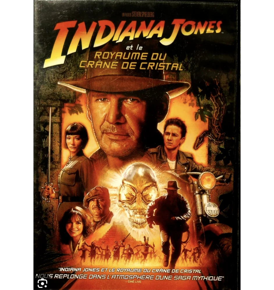 DVD Indiana Jones et Le Royaume Du Crane De Cristal