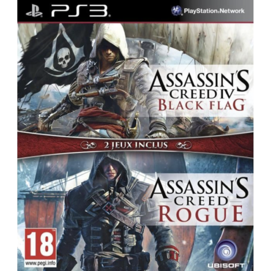 PS3 Assassin's creed Rogue / Black Flag Cib