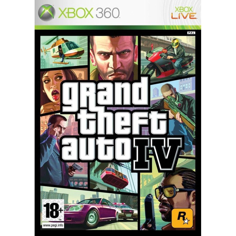 Xbox 360 Grand Theft Auto IV Sn