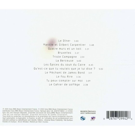CD Bénabar Reprise Des Négociations