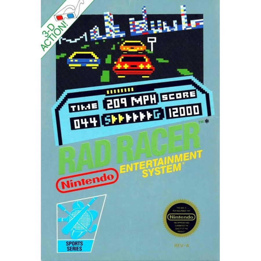 Nes Rad Racer Loose Fra