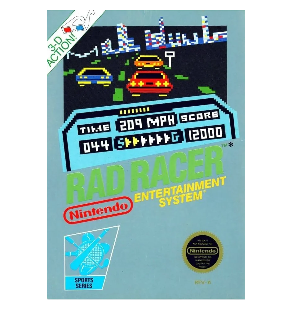 Nes Rad Racer Loose Fra