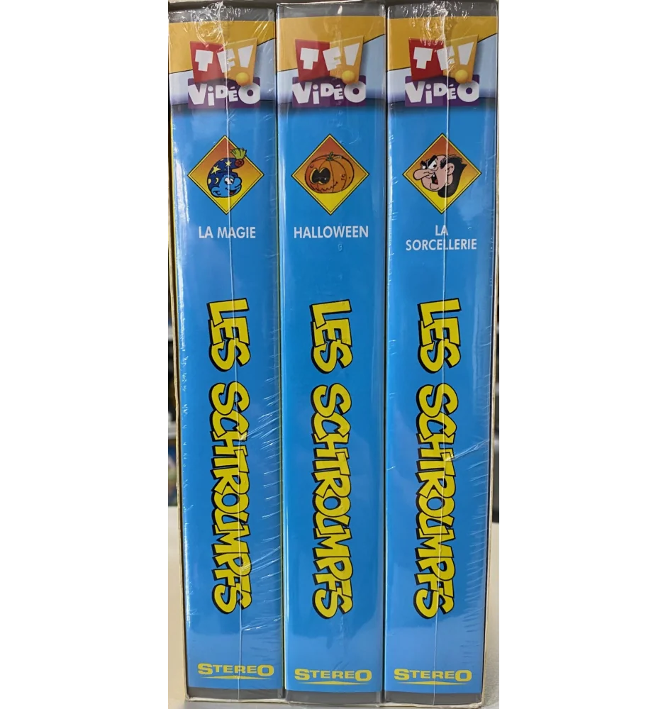 VHS Coffret 3 Vhs Les Schtroumpfs Toute La Magie