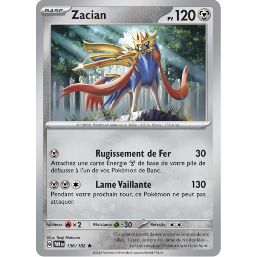 Zacian 136/182 holo