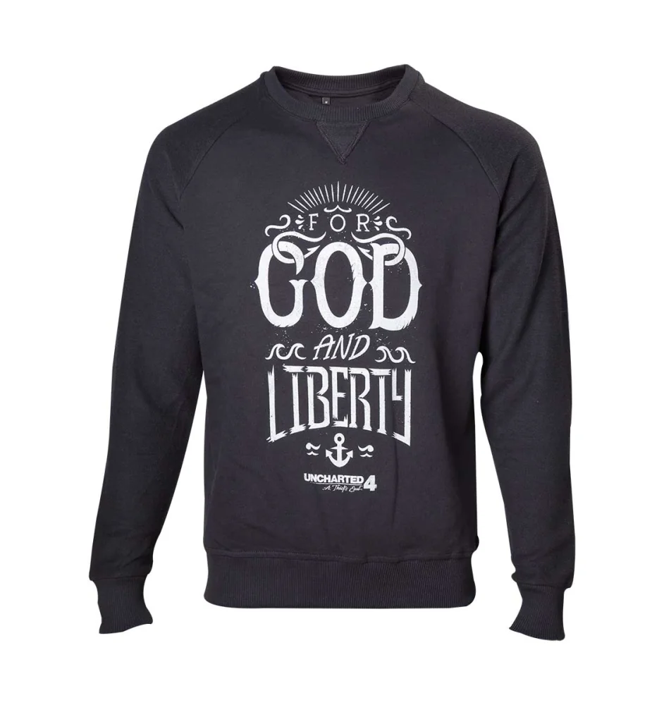 Sweatshirt Uncharted 4 Sweater For God and Liberty Taille L