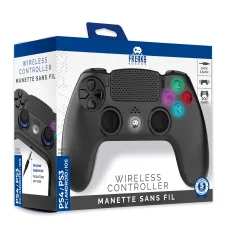 Manette Sans Fil Noire pour PS4 Avec Prise Jack pour casque et boutons lumineux Neuve