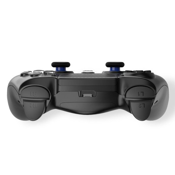 Manette Sans Fil Noire pour PS4 Avec Prise Jack pour casque et boutons lumineux Neuve
