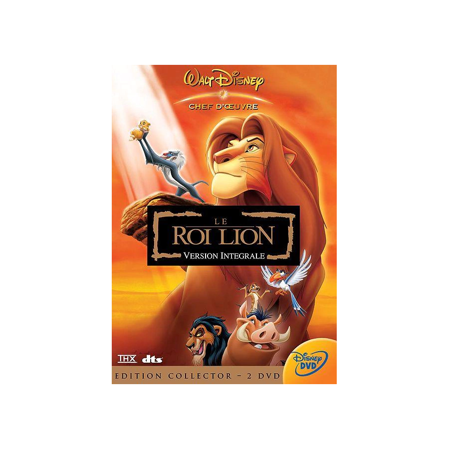 DVD le roi lion version integrale