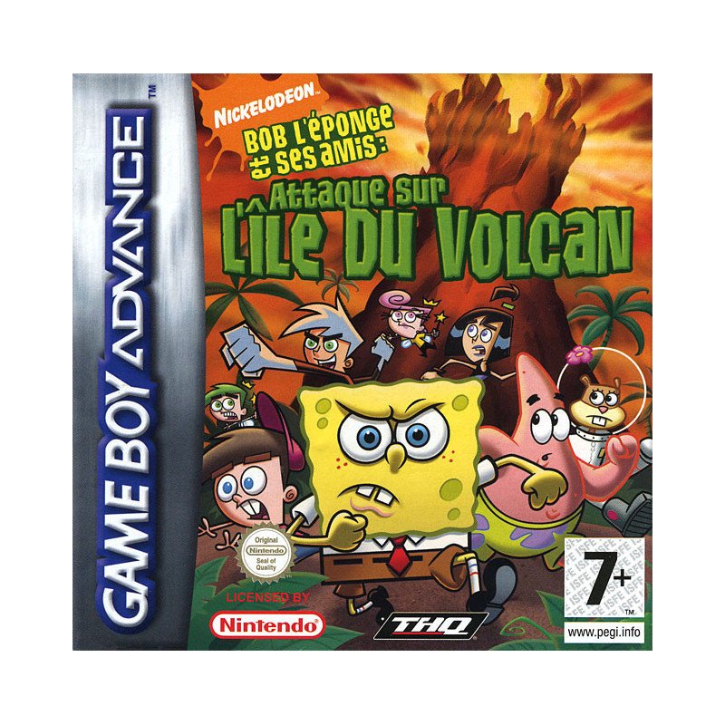 Game Boy Advance Bob L'éponge Attaque Ile Volcan Cib Eur