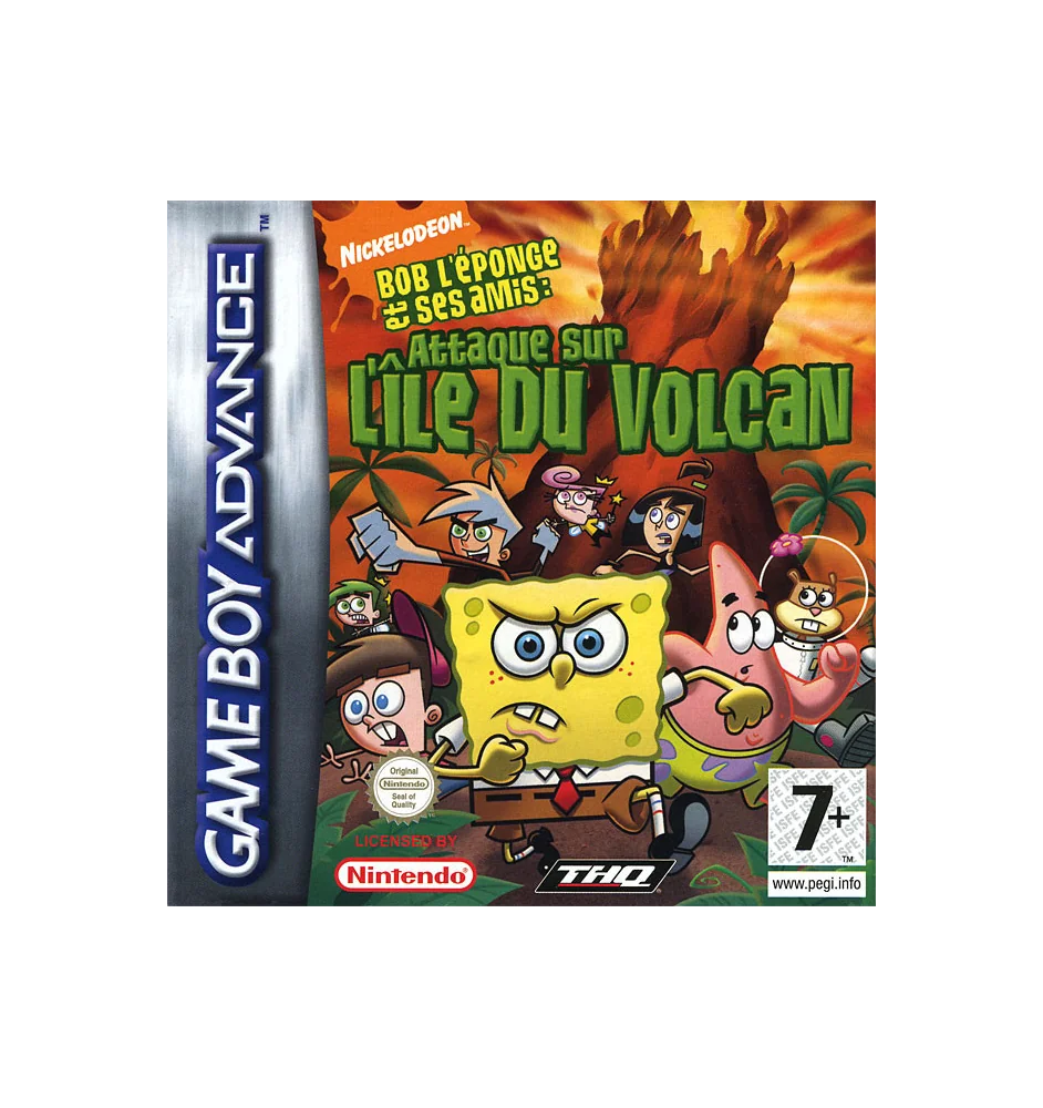 Game Boy Advance Bob L'éponge Attaque Ile Volcan Cib Eur