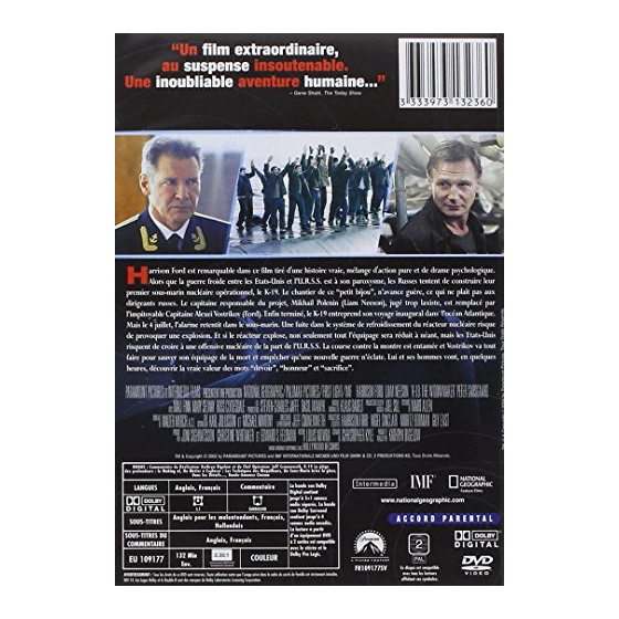 DVD K19 le piège des profondeurs