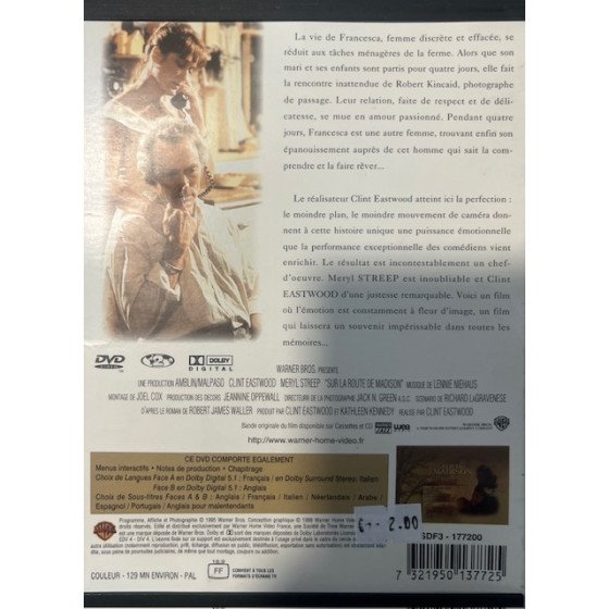 DVD Sur la route de Madison