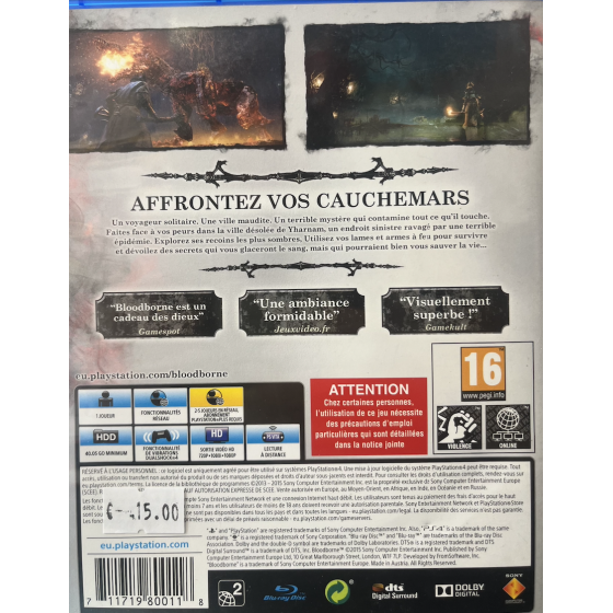 PS4 Bloodborne cib