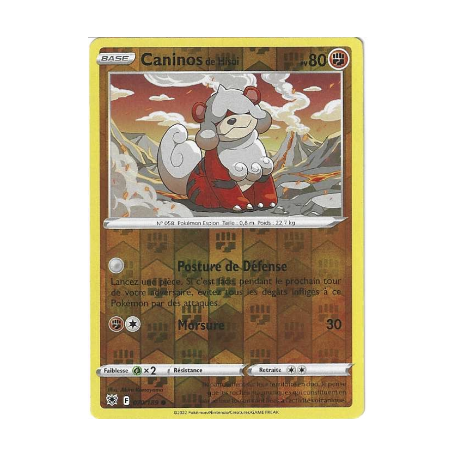 Caninos de Hisui 070/189 Reverse