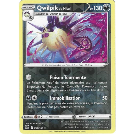 Qwilpik De Hisui 090/189 Reverse