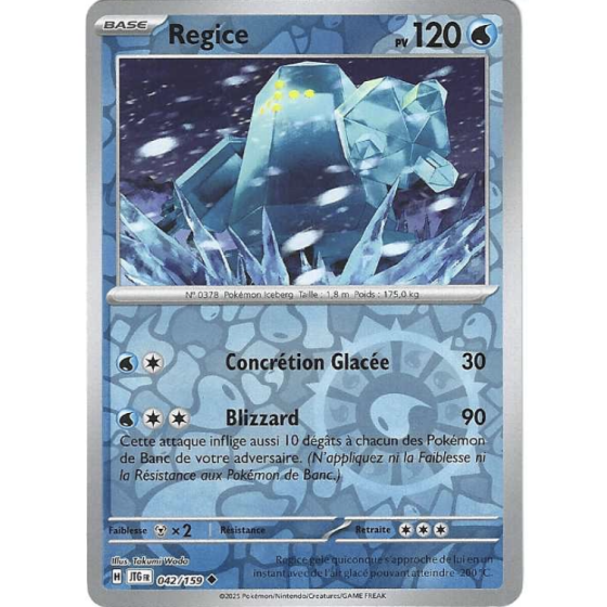 Regice 042/159 Reverse