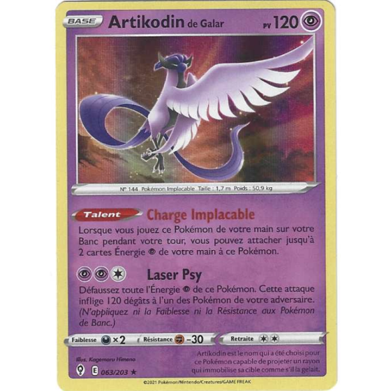 Artikodin De Galar 063/203 Holo