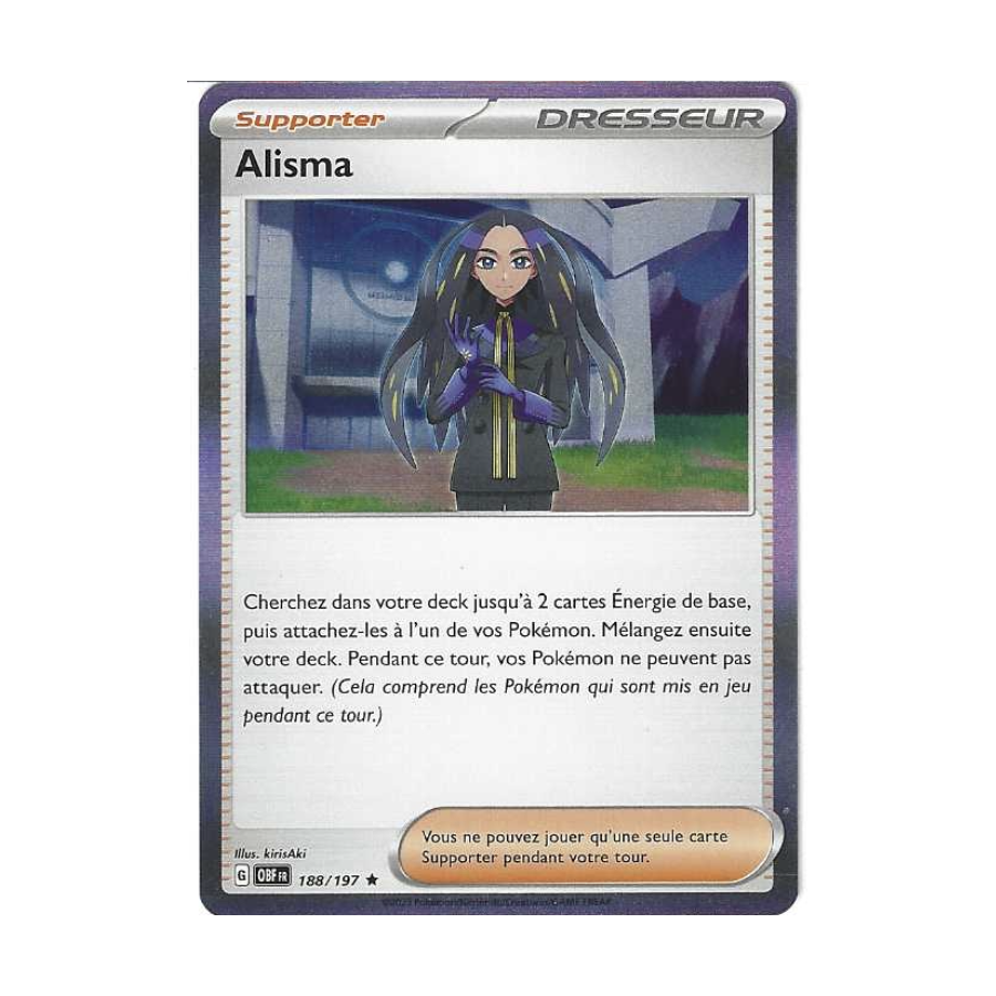 Dresseur Alisma 188/197 Holo