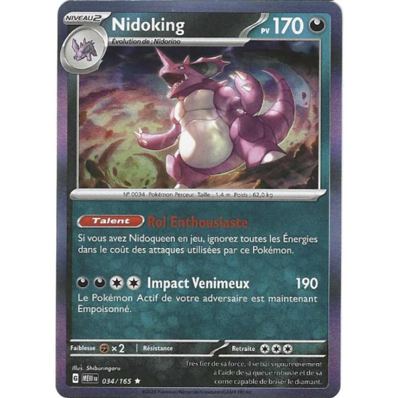 Nidoking 034/165 Holo