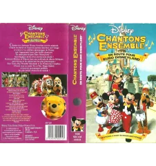 VHS Disney chantons ensemble en route pour euro Disneyland