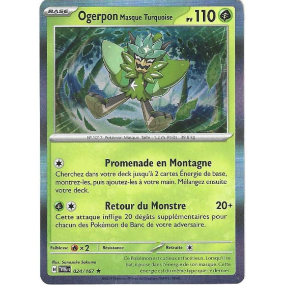 Ogerpon Masque Turquoise 024/167 Holo