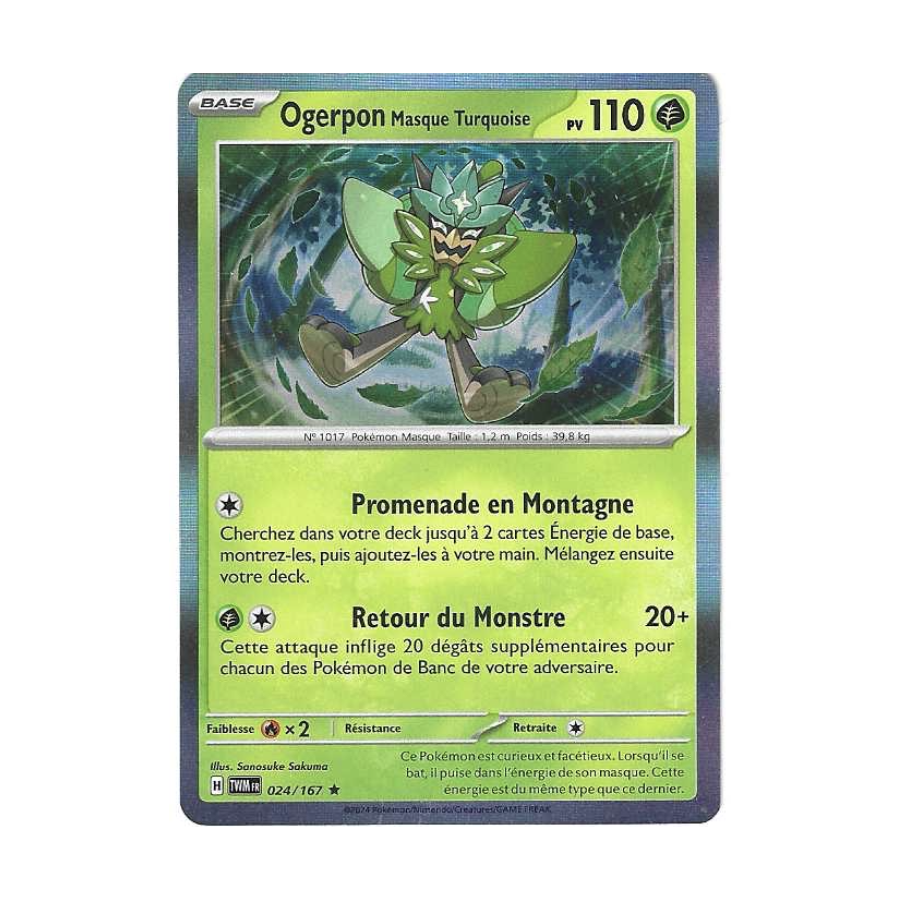Ogerpon Masque Turquoise 024/167 Holo