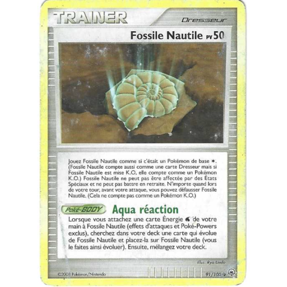 Dresseur Fossile Nautile 91/100