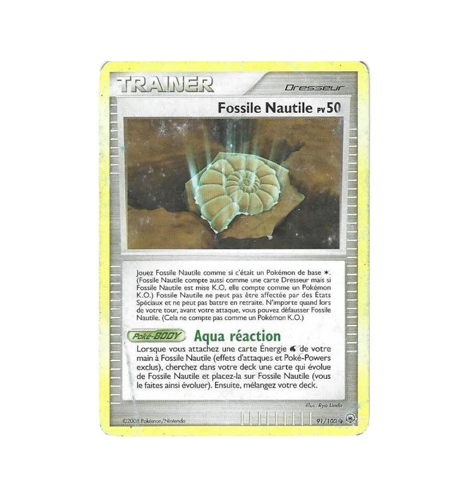Dresseur Fossile Nautile 91/100