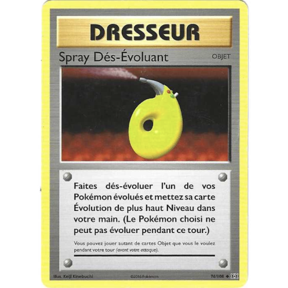 Dresseur Spray Dés-evoluant 76/108