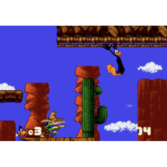 Game Gear Daffy Duck In Hollywood Loose + Notice