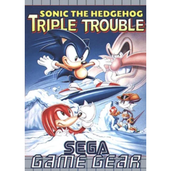 Game Gear Sonic The Hedgehog Triple Trouble Loose + Notice
