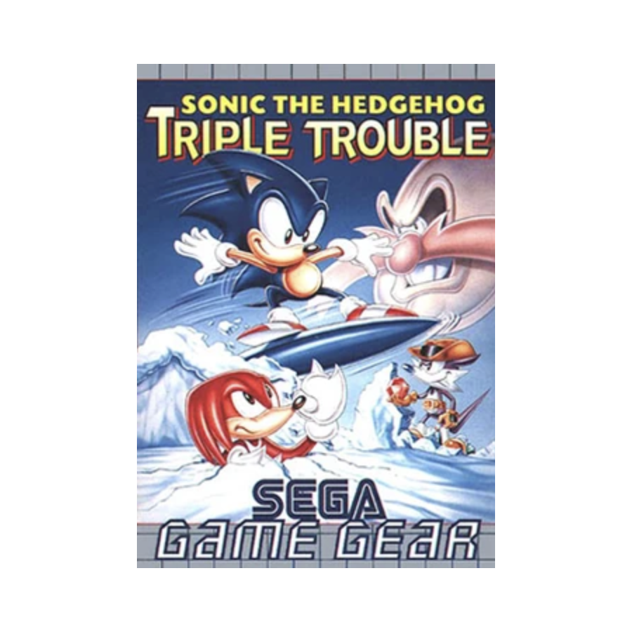 Game Gear Sonic The Hedgehog Triple Trouble Loose + Notice